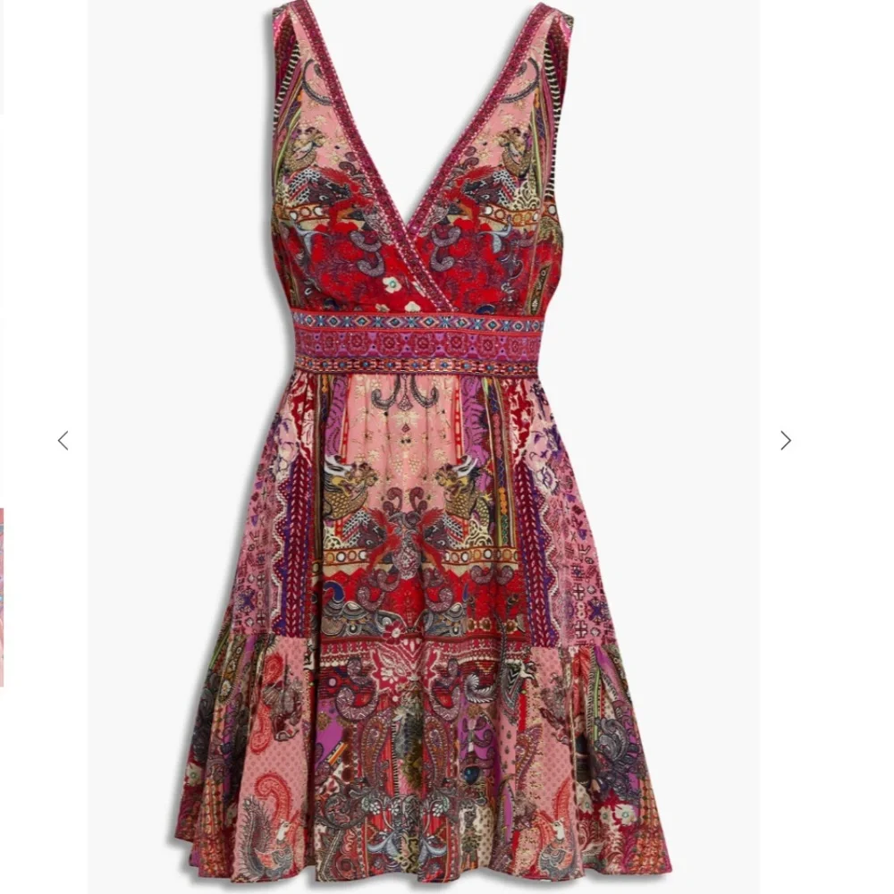 Crystal-embellished Printed Silk Crepe De Chine Mini Dress from CAMILLA - Picture 3 of 15